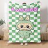 Labubu Blanket Comfortable Suitable for Seaside Couch Bedding for All Seasons Playful Design Unique Gift for Family and Friends Camping
