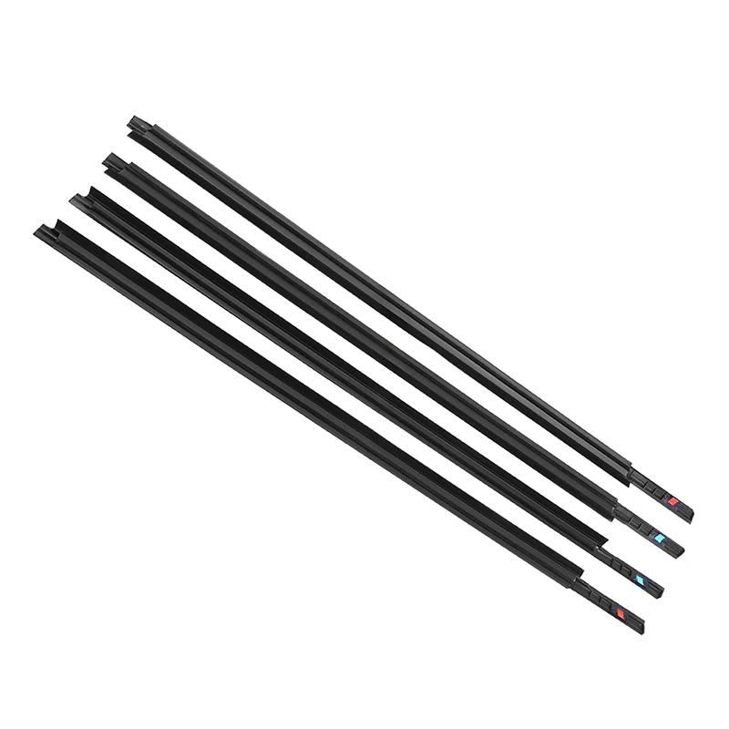 4Pcs Car Door Window Glass Sealing Strips Waterproof Rubber Black Weather Strips Fit For Suzuki SX4 Hatchback #83811-56K00-000