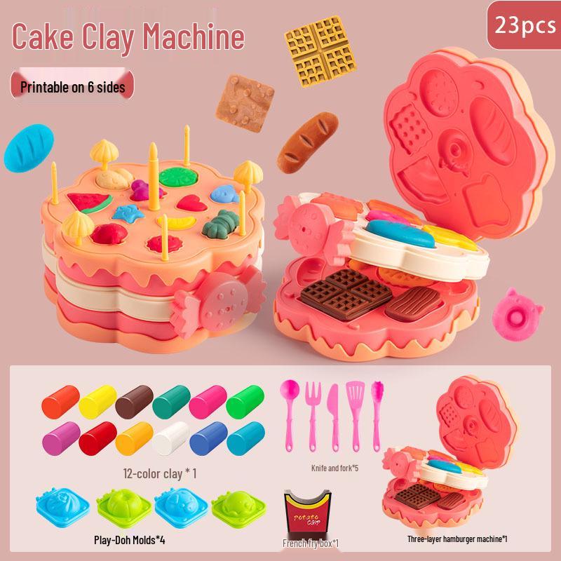 Children s Playdough Hamburger and Noodle Maker Toy Set