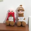 Crochet Ornament Desk Accessories Handmade Doll Birthday Party Decoration Party Gift Favors Hand Knitted Ornament