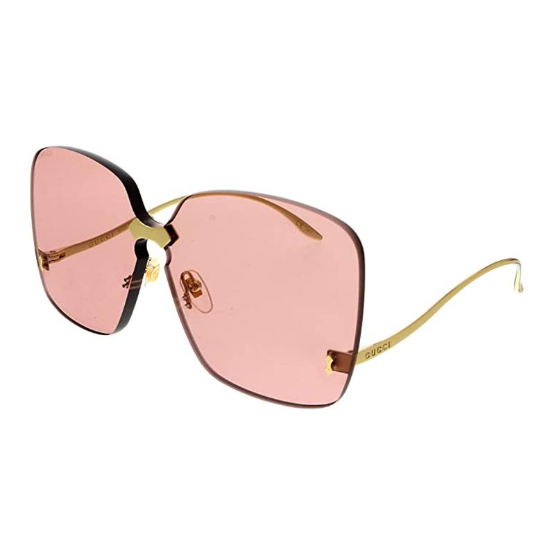 

GUCCI Simple Casual & Casual Frame Square Sunglasses Women s Pink F розовый