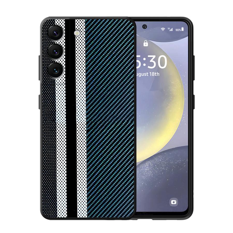 Geometrische Kohlefaserhülle für Samsung Galaxy A57 A23 A25 A37 A22 A55 A53 A35 A26 A52 A36 A32 A24 A73 A51 Handyhülle A72 A71