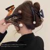 New Elegant "Z" Shape Pearl Hair Claw For Women Girls Sweet Hair Ornament Back Head Hair Holder Clip Fashion Hair Accessories