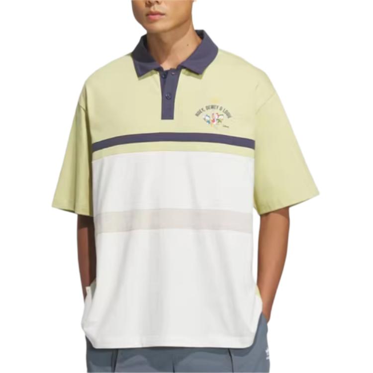 adidas X Disney Polo Shirt Unisex Gold White JL6479