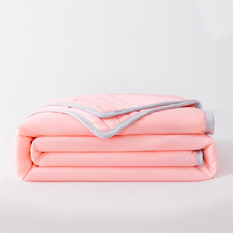 Ice Silk Summer Cooling Quilt: Machine Washable, Single/Double, Air Conditioning Comforter