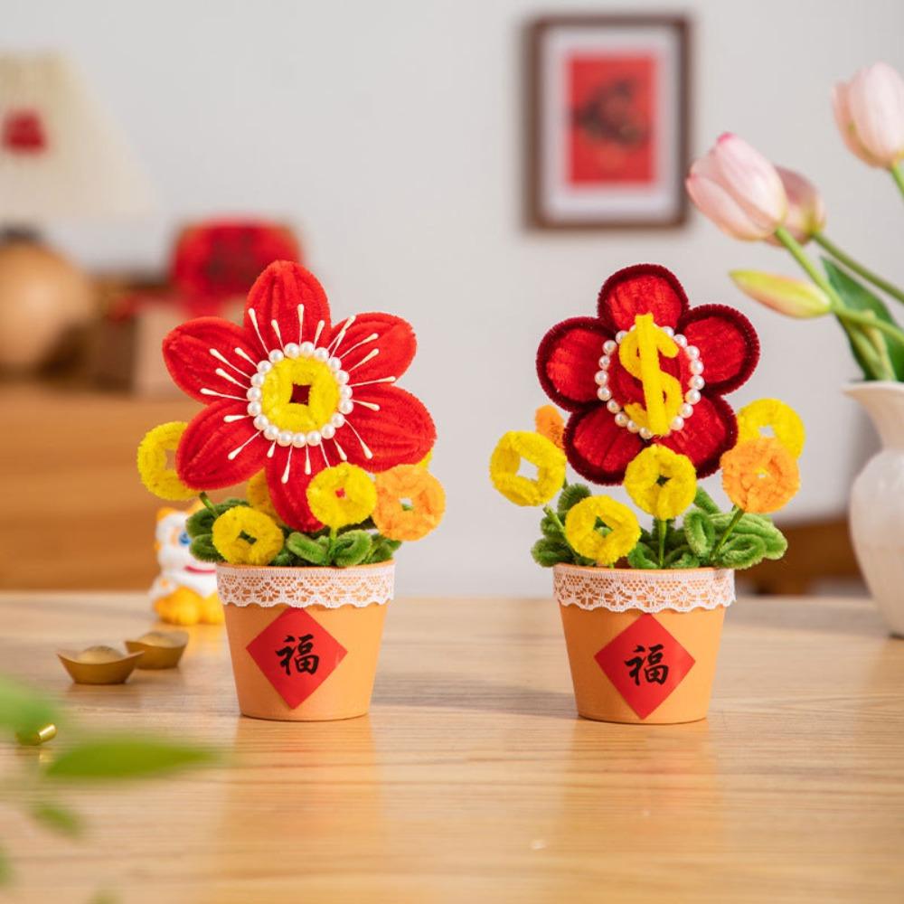 Blessing Handmade Plush New Year Craft Twist Wire Chinese Zodiac Snake Decor  Chinese New Year