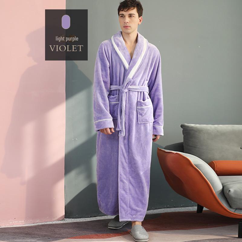 Plus Size Flannel One-Piece Pajamas for Men and Women