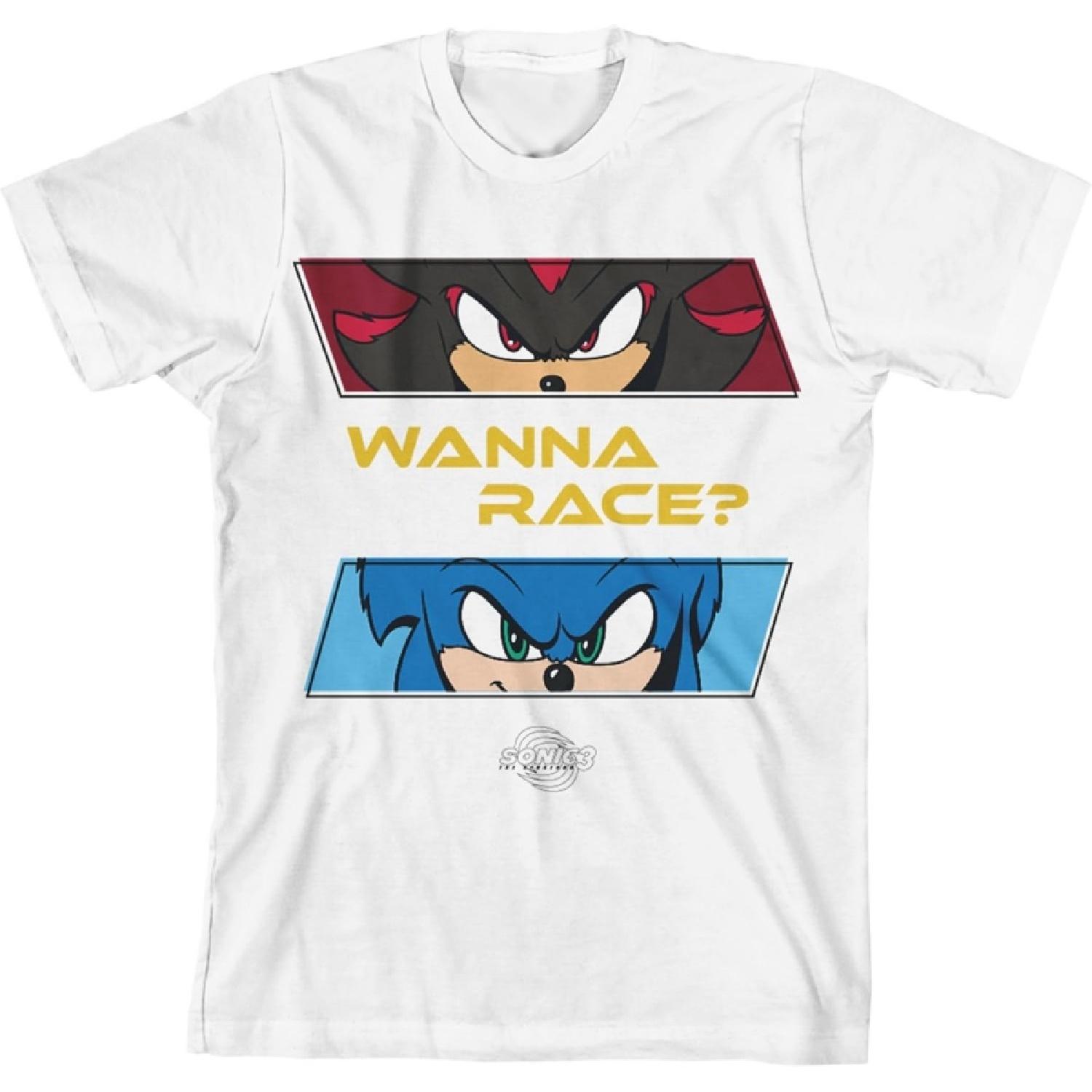 

Sonic The Hedgehog Wanna Race Kids White T-Shirt XXXXXL білий
