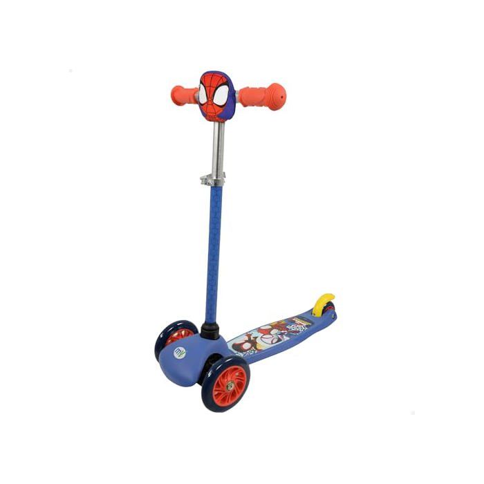 Trottinette enfant 3 roues - Disney - À partir de 3 ans - 35x54x60/70 cm - Plateforme antidérapante - Sac avant décoré