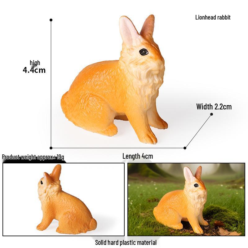 Children s Farm Animal Models: Lion Head Goose, Big Yellow Duck, Sow, Lamb, Little Rabbit, Hen