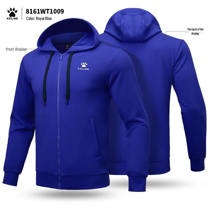 

KELME Men s Hooded Full-Zip Casual Jacket M