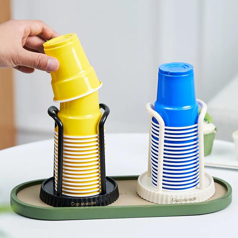 Disposable Cup Holder Desktop Cup Extractor Multifunctional Cup Storage Holder Household Coffee Cup Holder YLE618