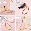 New Natural Stone Mobile Phone Chain Donut Dopamine Advanced Sense Ins Wind Handmade Beaded Mobile Phone Chain