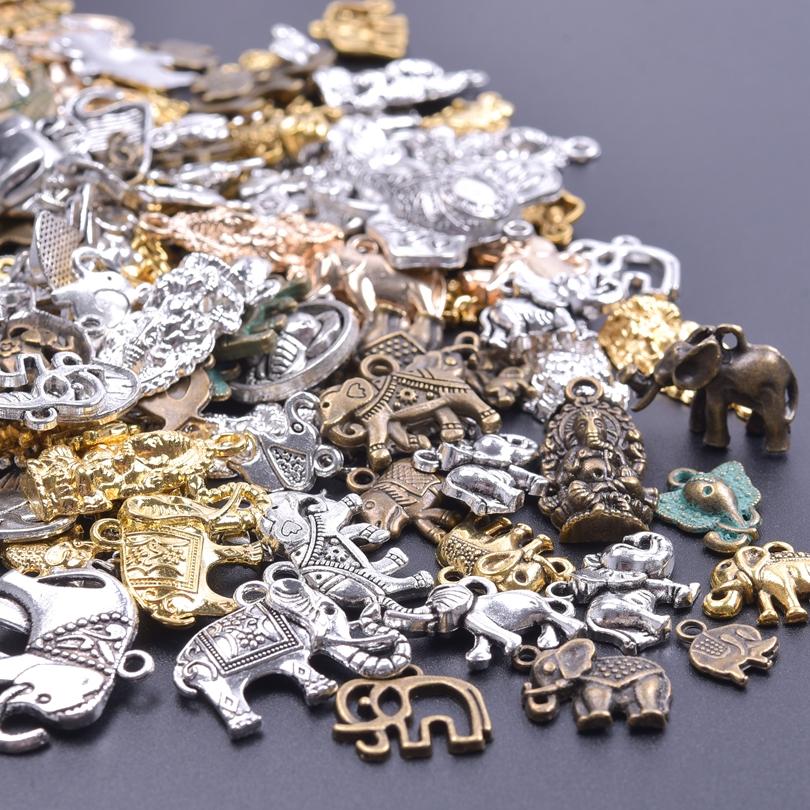 30pcs/Lot Vintage Metal Pentagram Charm Steampunk Charms For Jewelry Making Supplies Small Pendant Accessories Bulk DIY Earrings