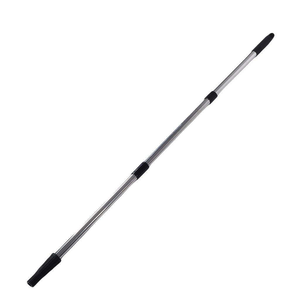 Paint Roller Extension Pole Stainless Steel 13.1FT 10 Segmented Detachable Pole with Tapered Adapter for Painting and Cleaning Tools
