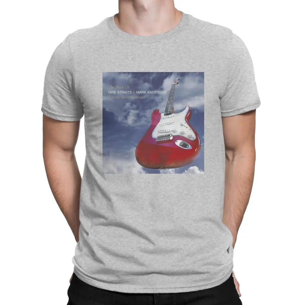 Camiseta de Hombre Banda Dire Straits Música Guitarra Moda Camiseta Sudaderas Gráficas Hipster