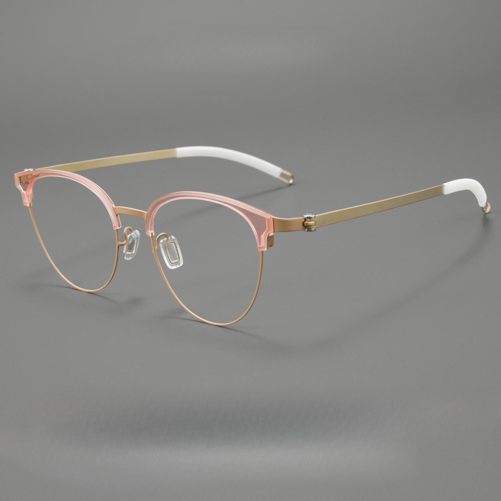 

2026 Fashion Ultra-light Titanium Business Men Glasses Frame Retro Literary Reading Computer Women Prescription Optical Eyeglass