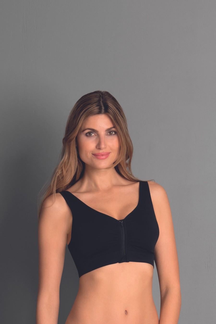 

Топ із ущільненою чашкою Anita (87051) 75B прозорий колір чорний