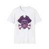 Psychedelic Pirate Skull T Shirt, Unisex Tee, Colorful Graphic Shirt, Skull Art