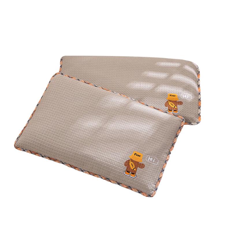 Nanjiren Waffle Embroidered Buckwheat Pillow