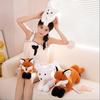 Adorable Fox Plush Pillow For Sofa And Bed Decorative Cushion Soft Stuffed Toy