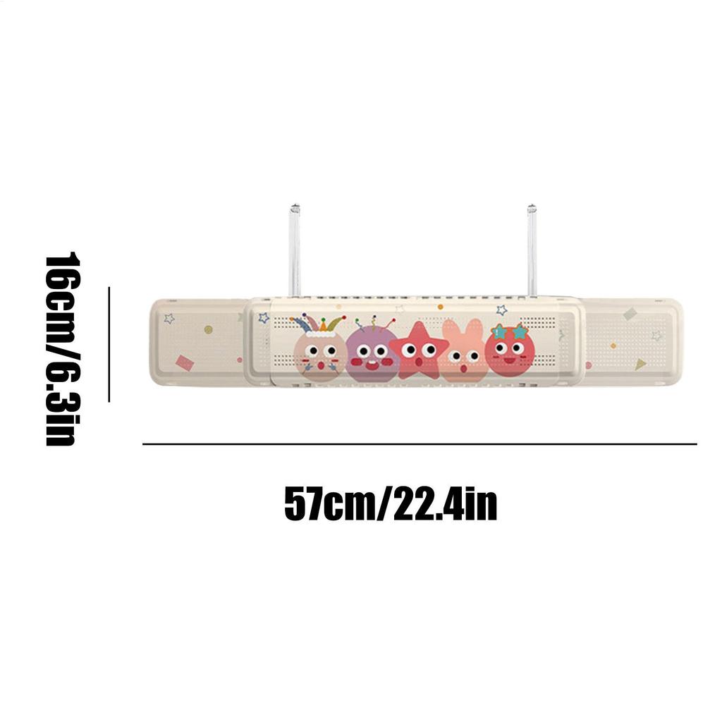 Air Deflector Adjustable Air Conditioner Deflector Non-Slip Extendable Tool For Home Window Bed Ceiling Wall Friends Family