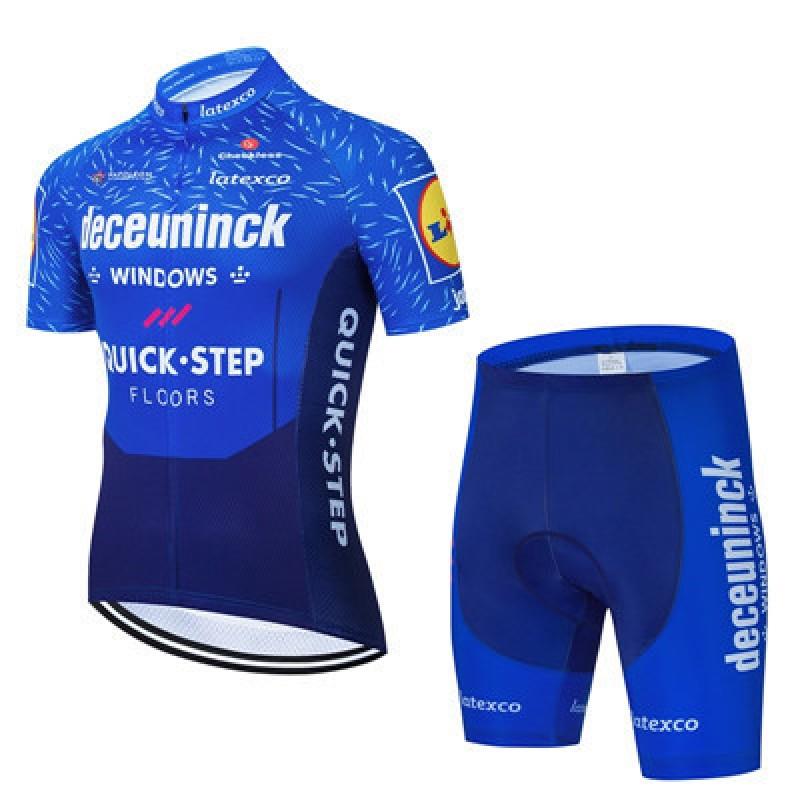 Mens Cycling Jersey Set Short Sleeve Breathable Road Bike Apparel Outdoor Sport Wear