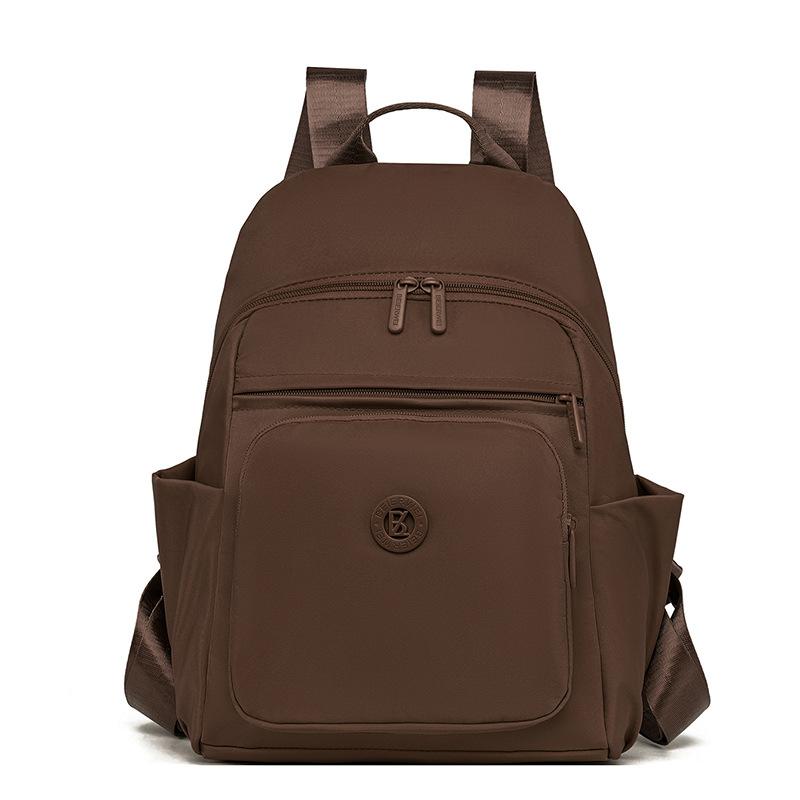 Schoolbag1011 New Women's Backpack, Nylon Cloth, Korean Style, Fashionable, Minimalist, Large Capacity, Multifunctional Casual Travel Backpack