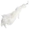1pc Artificial White Peacocks Feathered Ornaments Christmas Long Tail Simulation Birds Christmas Tree Wedding Decor Pendant