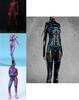 Halloween Cosplay Jumpsuit With 3d Colorful Print For Woman Role Playing