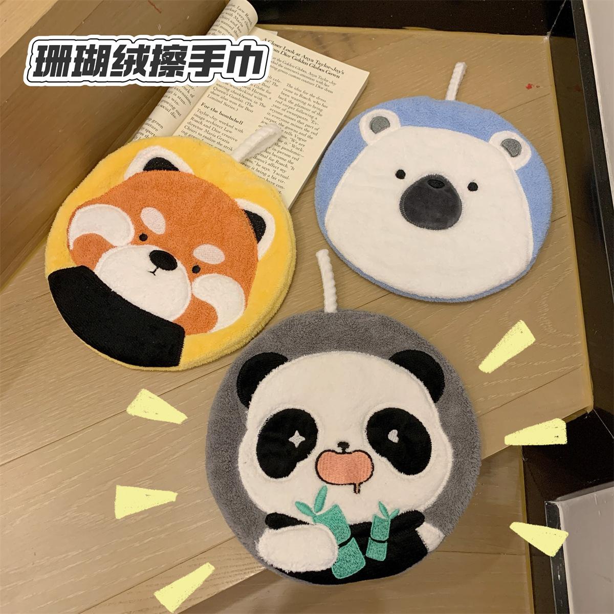 

Yougang hand towels can be hung without stinking embroidery towels, and cute cartoons can be hung in the kitchen absorb water without shedding hair. 22*22