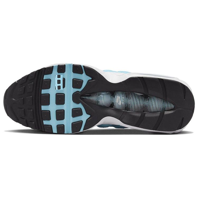 Nike Air Max 95 Blue Chill Męskie Trampki Białe Czarne DZ4395-400