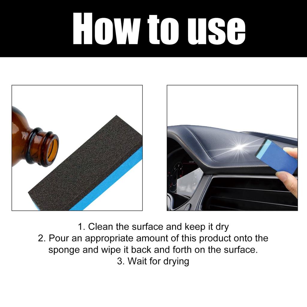 Homonth car interior refurbishment kit, instrument panel, wax, plastic cleaning, coating, glazing, daily maintenance 1set