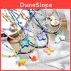 Kids Butterfly Heart Necklace Handmade Beaded Jewelry For Girls Spring 2025