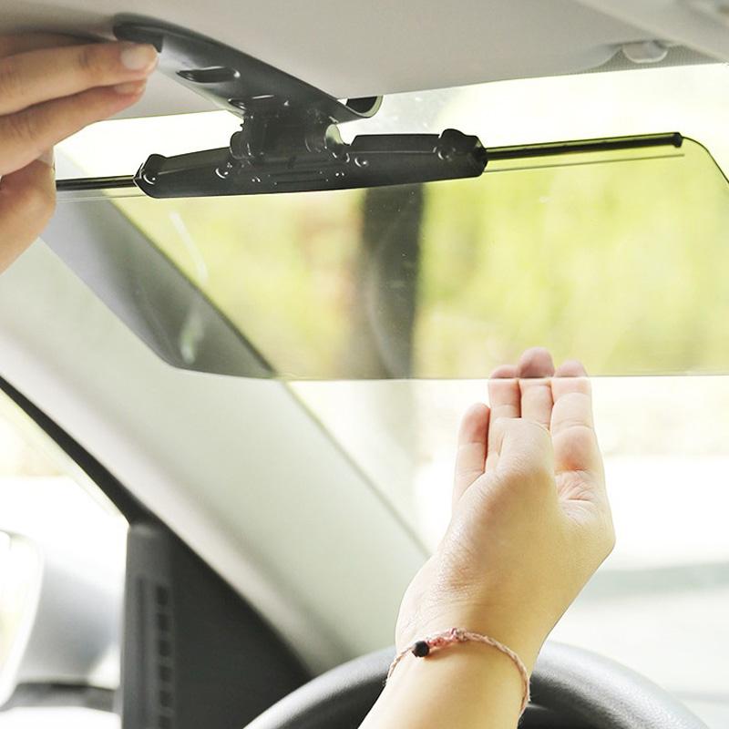 1 Stück Auto Sonnenblende UV-Blockierung Blendschutz Sonnenschutz Polarisiert Blendschutz Sonnenblende Tag/Nacht Duale Nutzung Sonnenschutz Autozubehör