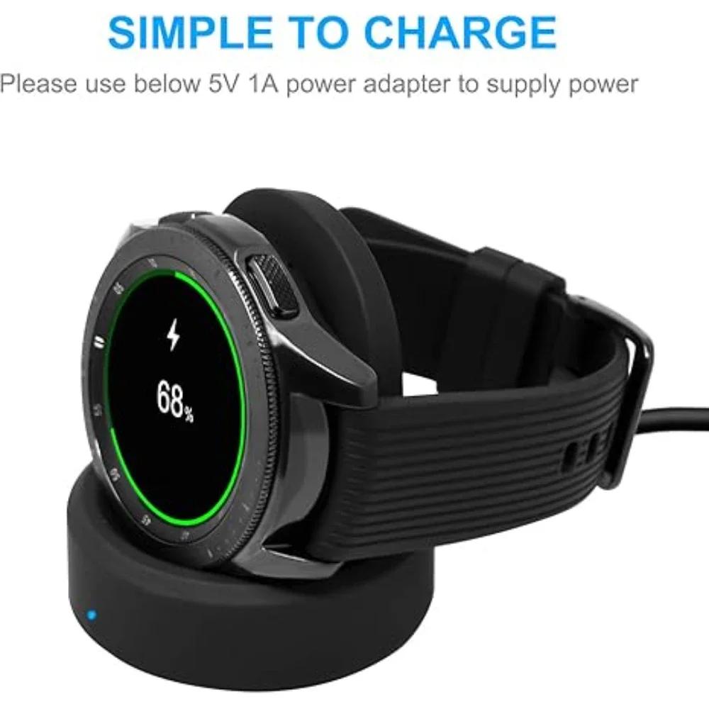Wireless Fast Charger Base For Samsung Gear S2 S3 S4Frontier Watch USB Charging Cable For Samsung Galaxy Watch SM-R800 R810 R815