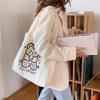 Adorable Korean Cartoon Print Shoulder Bag Stylish Japanese Student Tote Bag