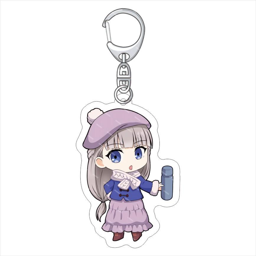 Cute Anime Frieren Beyond Journey's End Sein Frieren Fern Stark Aura Acrylic Keychain Peripherals Backpack Pendant Gift 6CM