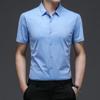 Short-sleeved Shirt Middle-aged Summer New Business Casual Thin Temperament Loose Men's Shirt Dad Cardigan Men