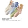 5 Paar Studentensocken Blumenmuster Wadenlang Warme Socken Atmungsaktiv Feuchtigkeitstransportierend Herbst Wintersocken