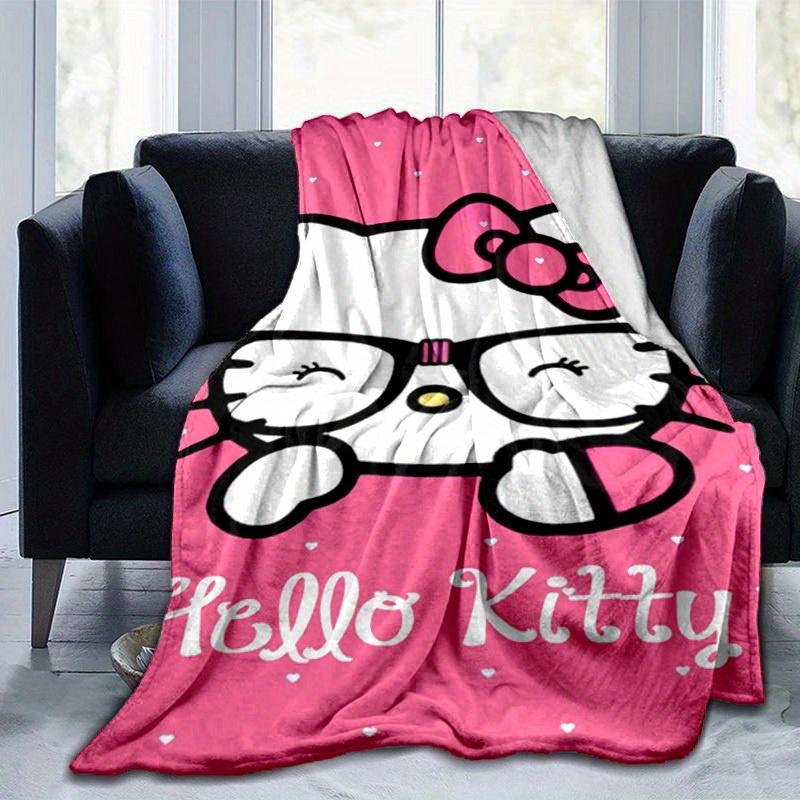 1pc. Hello Kitty Glasses Pink Heart Home Office Outdoor Blanket Gift for All Seasonsz041716