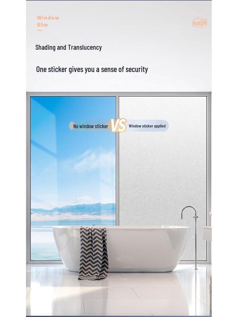 יריעת פרטיות מזכוכית חלבית שקופה לאמבטיה ומקלחת