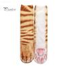 Washable Socks 1 Pair Long 3D Cartoon Animal Paw Print Athletic Soft Comfortable Stretchy Machine Indoor Outdoor