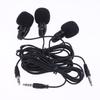 Black Hands-free Condenser Clip-on Lapel Mic 1.5 Meters Mini Portable Lavalier Wired 3.5mm Microphone For Phone And Laptop