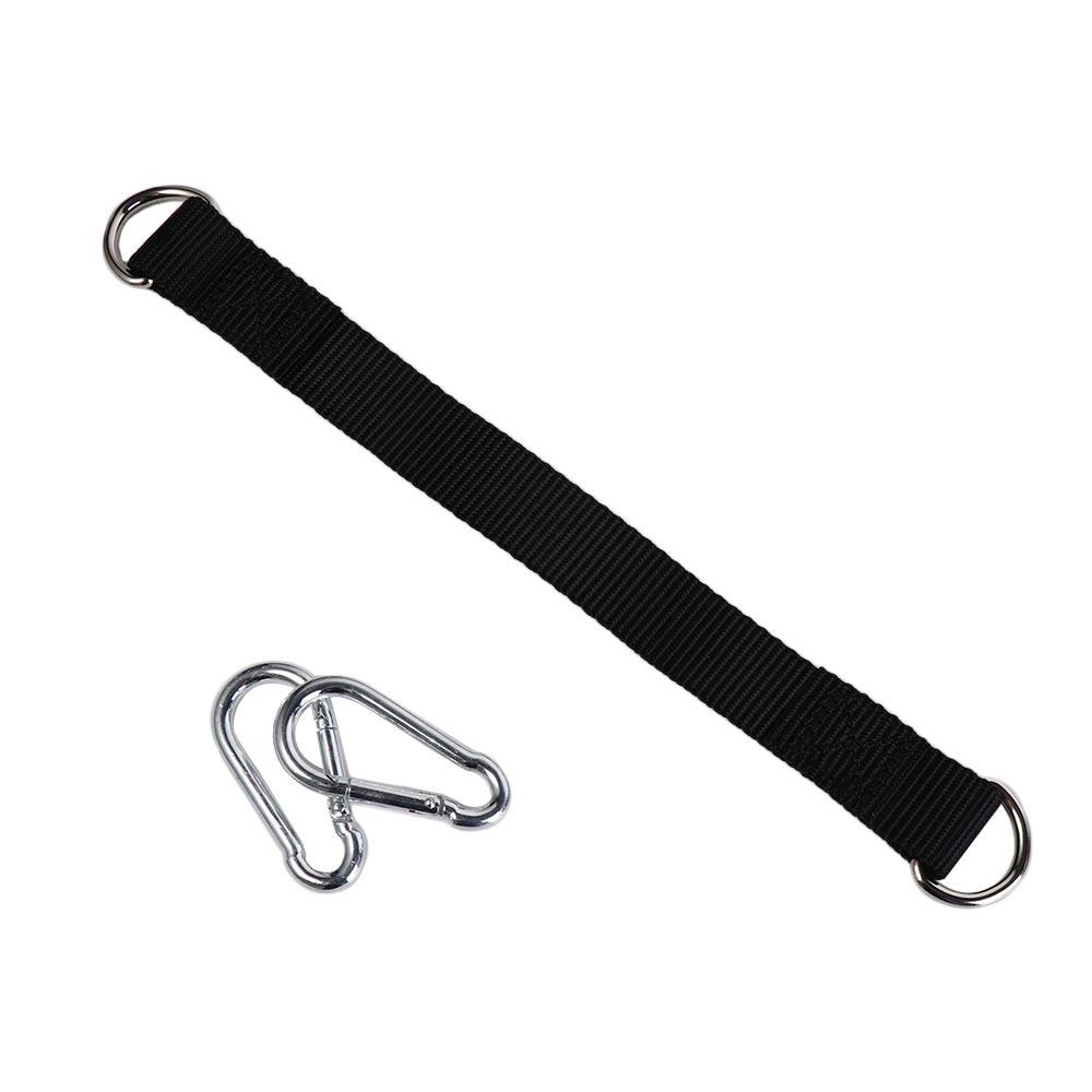 Dacron Single Bar Extension Belt Single Layer Gym Parts Tree Swing Straps Hanging Kit 100kg Heavy Duty Hook Ring Hammock