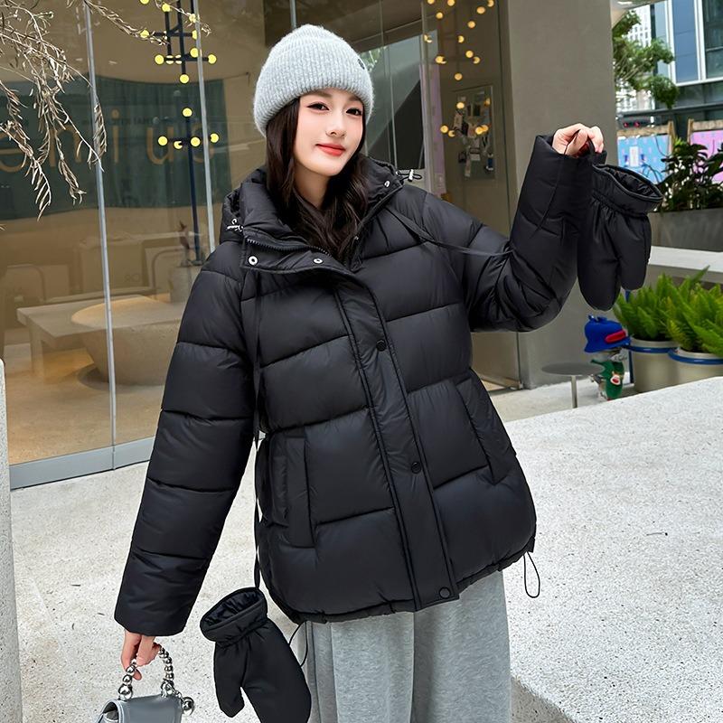 TIFICY Women's Fashion Casual Fall Winter Solid Color Print Long Sleeve Jackets & Coats Down Coats