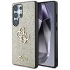 Guess Fixed Glitter Big 4G Metal Case For Samsung Galaxy S25 Ultra Gold