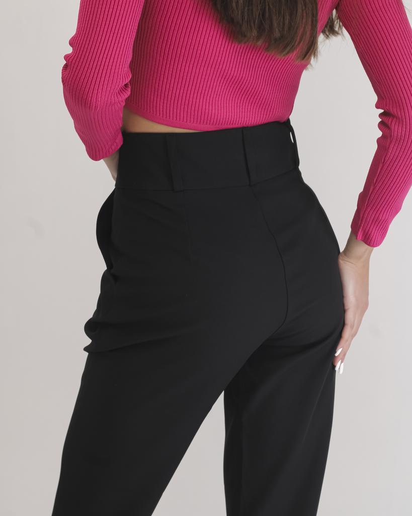 High-waisted Trousers Fi More 1193 36 Black
