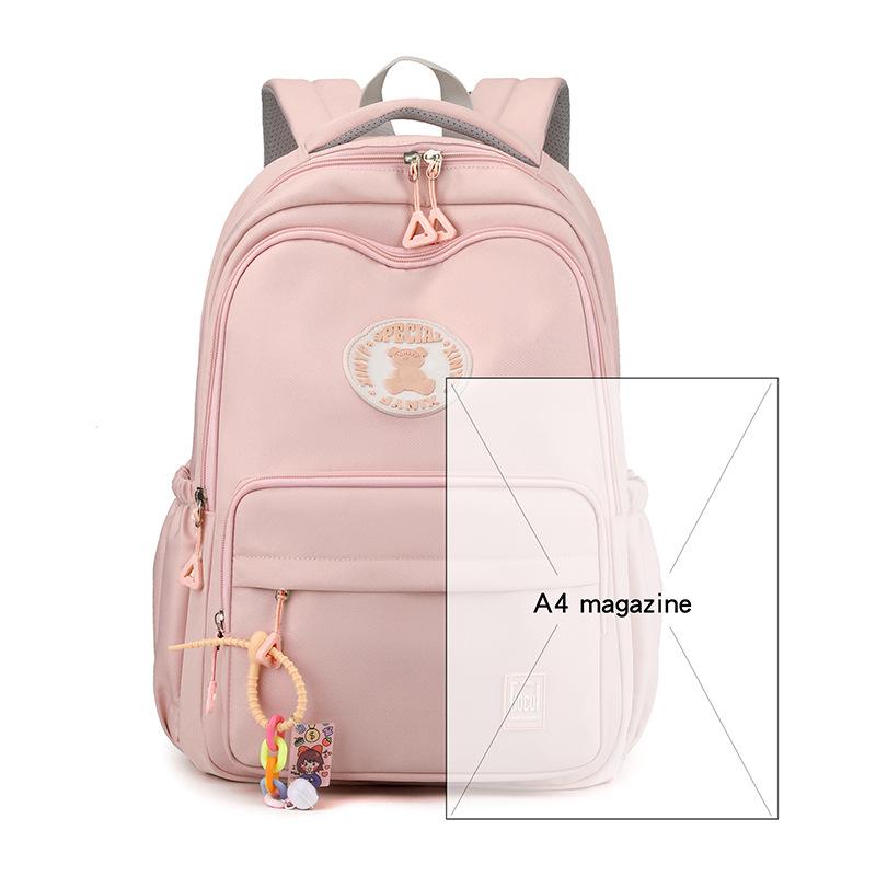 High school junior high school female students wind schoolbag nylon light load reduction large capacity travel backpack new