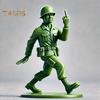 Green Soldier Figurine Military Men Ornament Desktop Decoration Miniature Soldier Statue for Pretend Play Games Military Themed Party